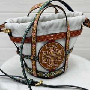 RARE NWOT Tory Burch Ella Ribbon Micro Basket